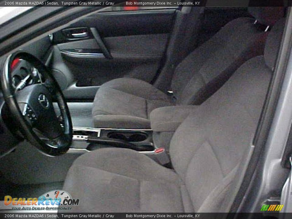 2006 Mazda MAZDA6 i Sedan Tungsten Gray Metallic / Gray Photo #10