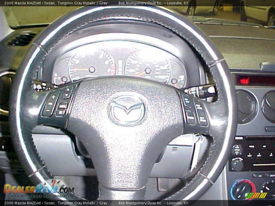 2006 Mazda MAZDA6 i Sedan Tungsten Gray Metallic / Gray Photo #11