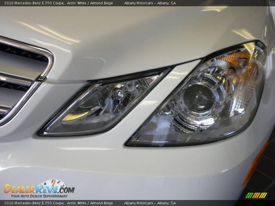 2010 Mercedes-Benz E 350 Coupe Arctic White / Almond Beige Photo #4