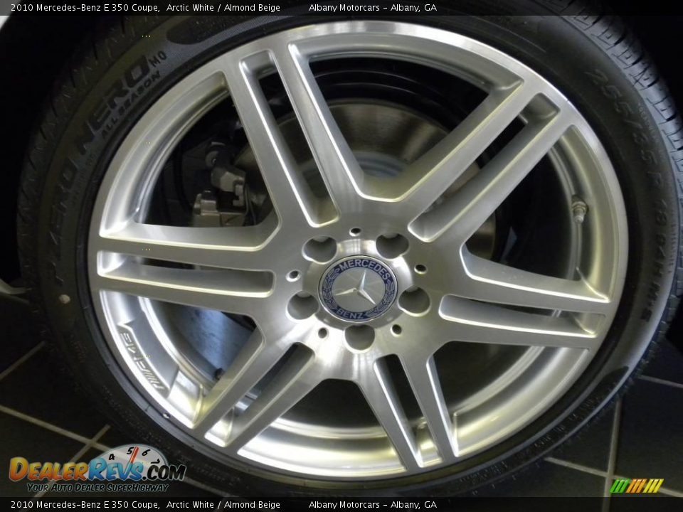 2010 Mercedes-Benz E 350 Coupe Arctic White / Almond Beige Photo #7