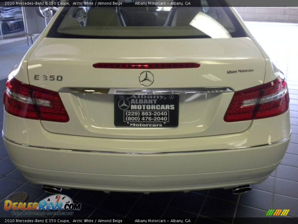 2010 Mercedes-Benz E 350 Coupe Arctic White / Almond Beige Photo #8