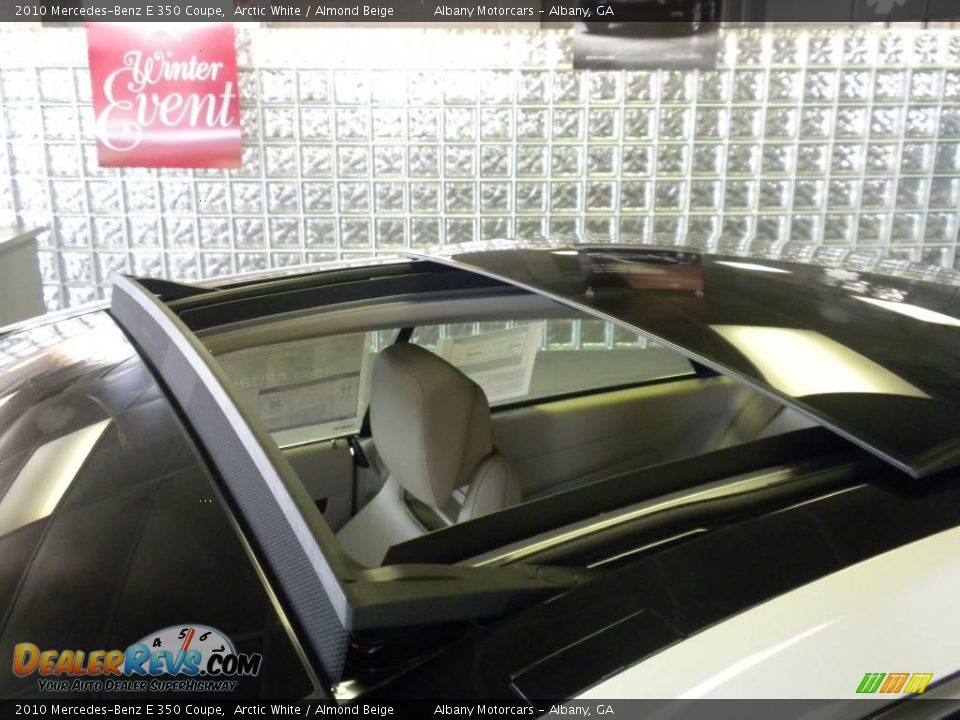 2010 Mercedes-Benz E 350 Coupe Arctic White / Almond Beige Photo #9