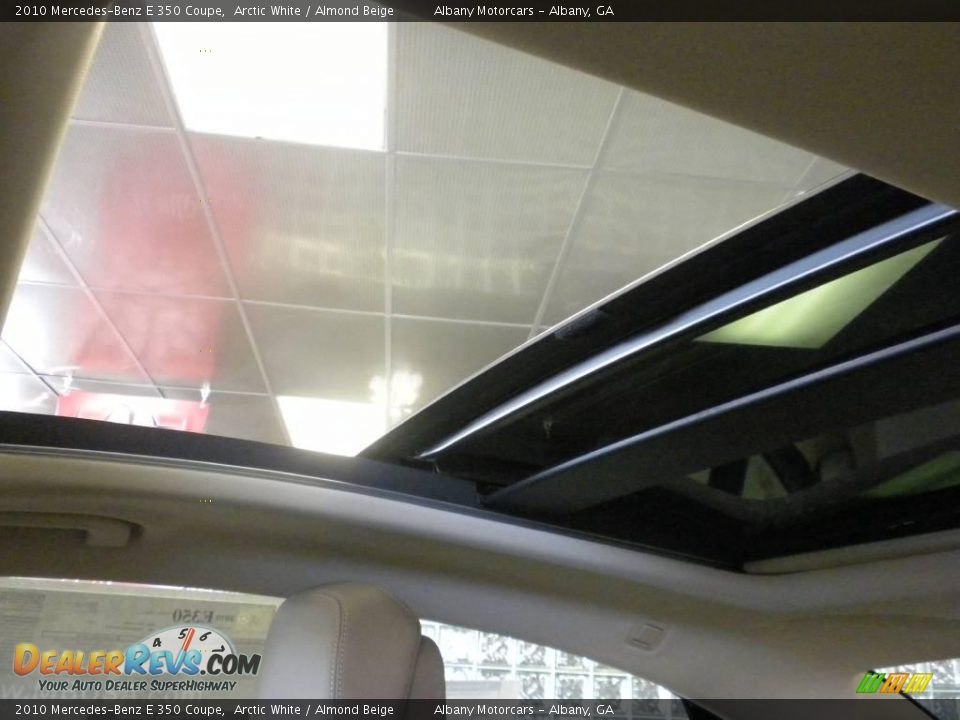 2010 Mercedes-Benz E 350 Coupe Arctic White / Almond Beige Photo #13