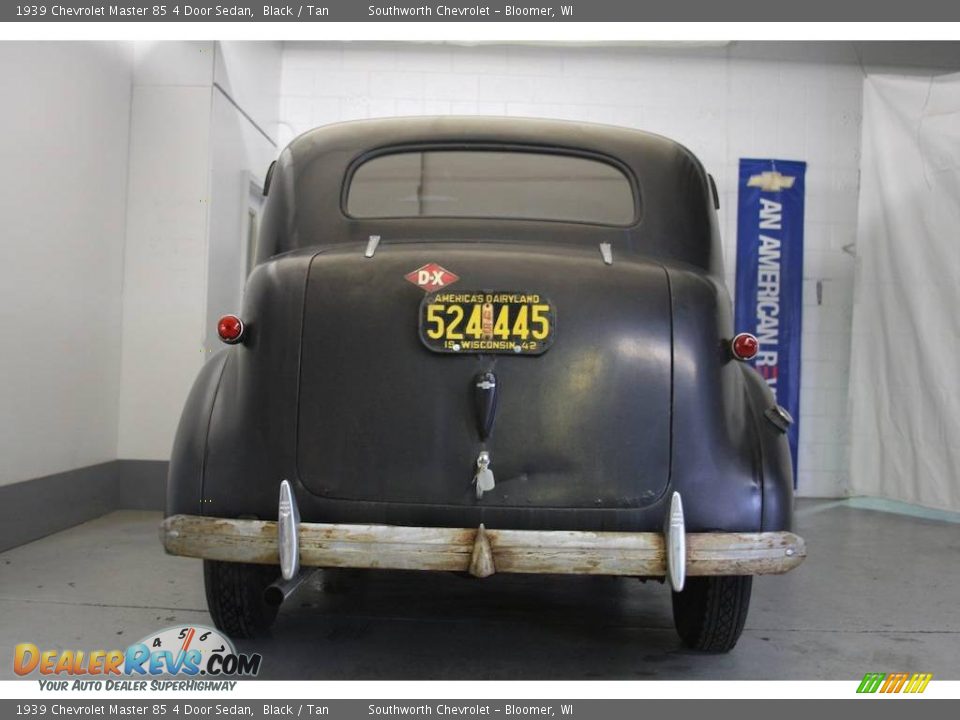 1939 Chevrolet Master 85 4 Door Sedan Black / Tan Photo #3