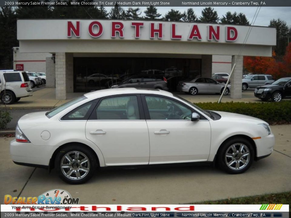 2009 Mercury Sable Premier Sedan White Chocolate Tri Coat / Medium Dark Flint/Light Stone Photo #1