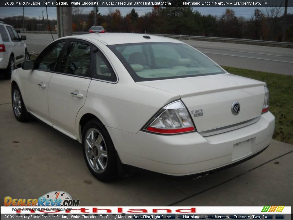 2009 Mercury Sable Premier Sedan White Chocolate Tri Coat / Medium Dark Flint/Light Stone Photo #4