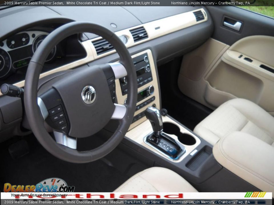 2009 Mercury Sable Premier Sedan White Chocolate Tri Coat / Medium Dark Flint/Light Stone Photo #7