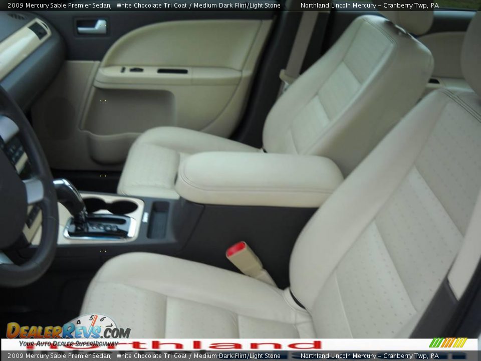 2009 Mercury Sable Premier Sedan White Chocolate Tri Coat / Medium Dark Flint/Light Stone Photo #8