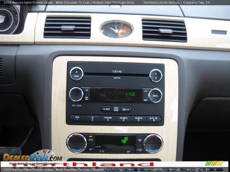 2009 Mercury Sable Premier Sedan White Chocolate Tri Coat / Medium Dark Flint/Light Stone Photo #17