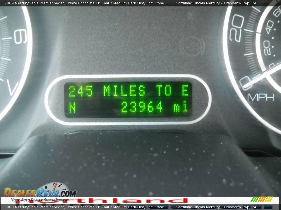 2009 Mercury Sable Premier Sedan White Chocolate Tri Coat / Medium Dark Flint/Light Stone Photo #20