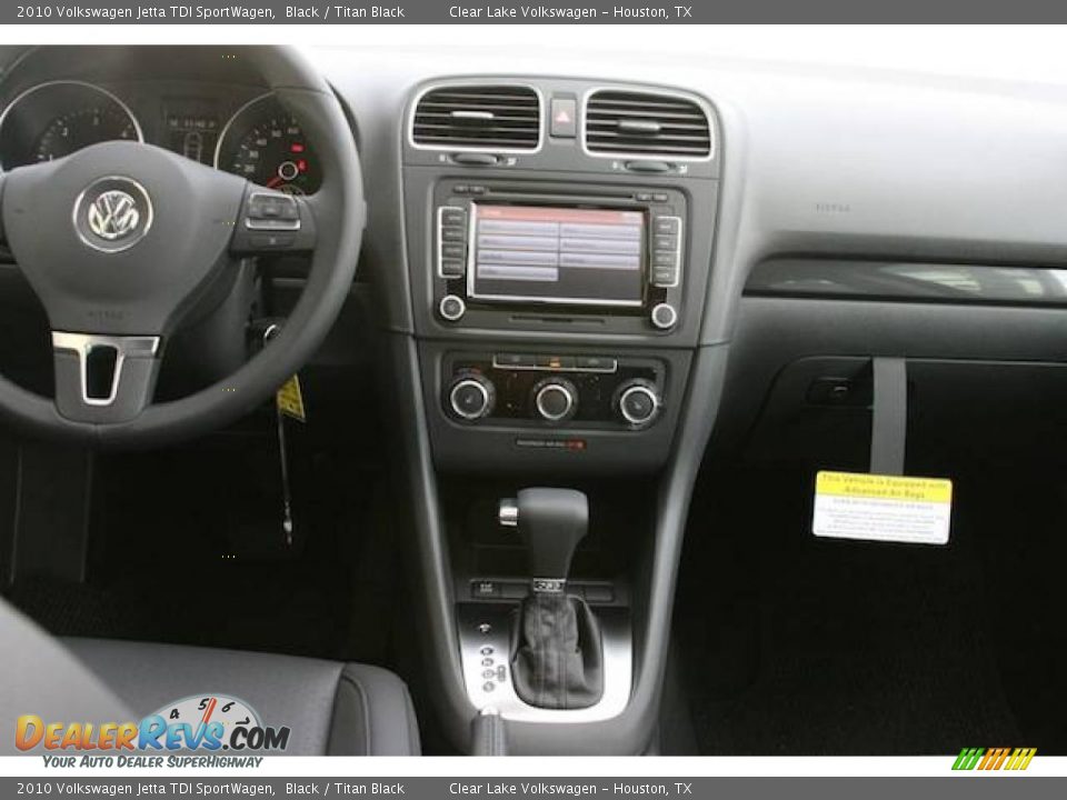 2010 Volkswagen Jetta TDI SportWagen Black / Titan Black Photo #5
