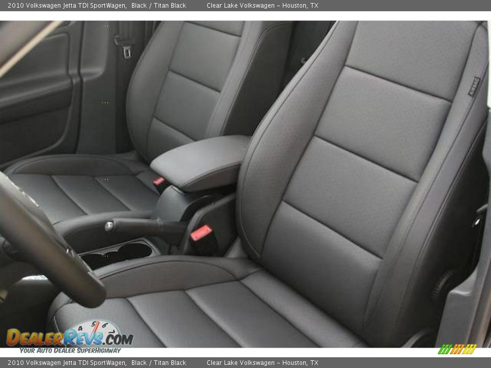 2010 Volkswagen Jetta TDI SportWagen Black / Titan Black Photo #6