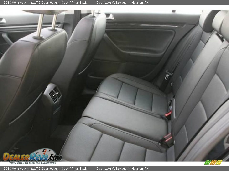 2010 Volkswagen Jetta TDI SportWagen Black / Titan Black Photo #7
