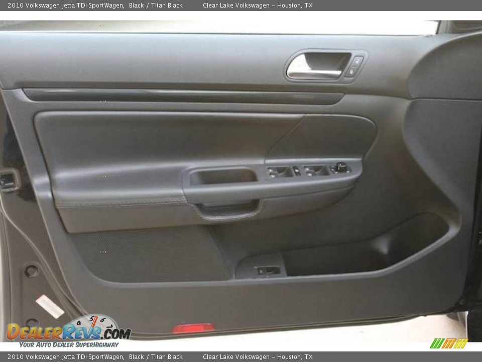 2010 Volkswagen Jetta TDI SportWagen Black / Titan Black Photo #11