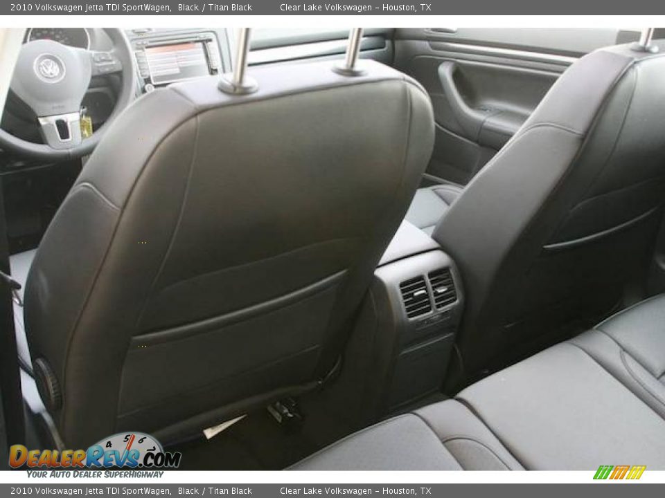 2010 Volkswagen Jetta TDI SportWagen Black / Titan Black Photo #12