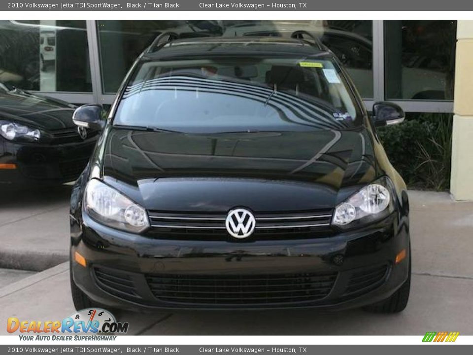 2010 Volkswagen Jetta TDI SportWagen Black / Titan Black Photo #17