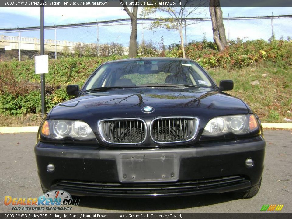 2003 BMW 3 Series 325i Sedan Jet Black / Natural Brown Photo #3
