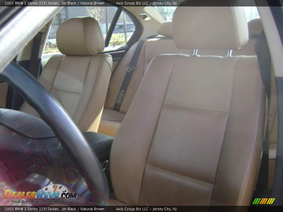 2003 BMW 3 Series 325i Sedan Jet Black / Natural Brown Photo #23