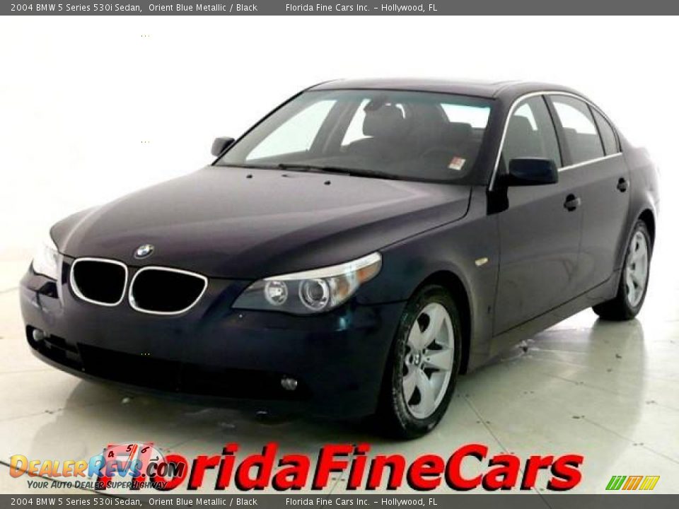 2004 BMW 5 Series 530i Sedan Orient Blue Metallic / Black Photo #1