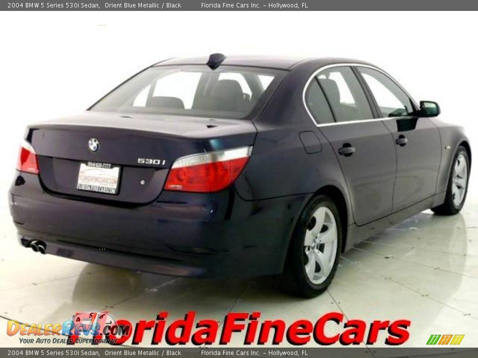 2004 BMW 5 Series 530i Sedan Orient Blue Metallic / Black Photo #2