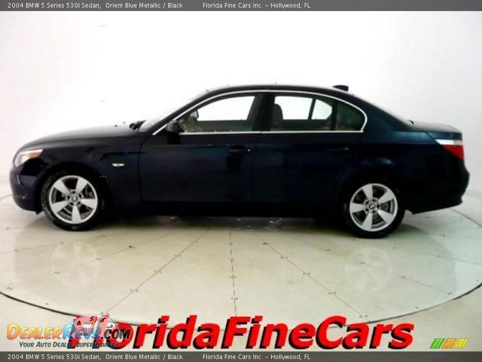 2004 BMW 5 Series 530i Sedan Orient Blue Metallic / Black Photo #3
