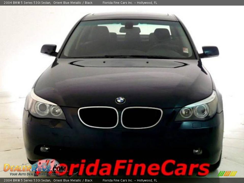 2004 BMW 5 Series 530i Sedan Orient Blue Metallic / Black Photo #5