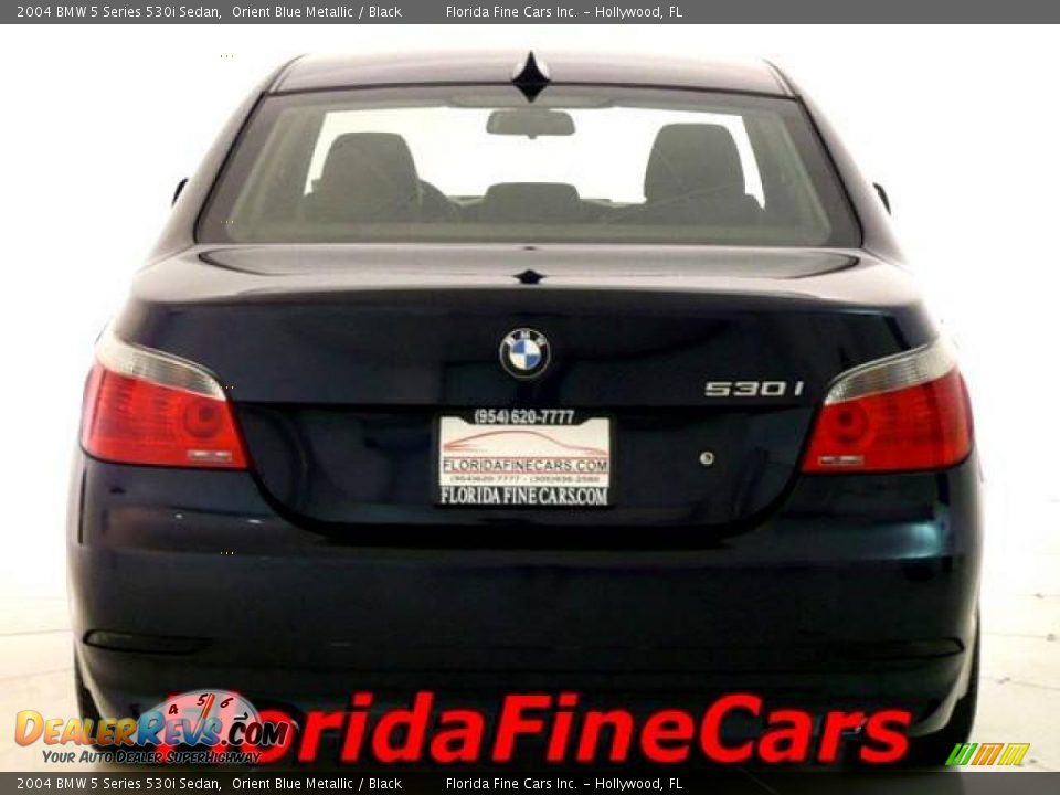 2004 BMW 5 Series 530i Sedan Orient Blue Metallic / Black Photo #6