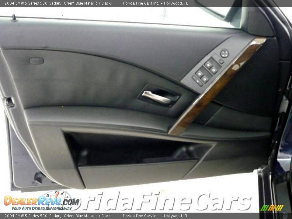 2004 BMW 5 Series 530i Sedan Orient Blue Metallic / Black Photo #11