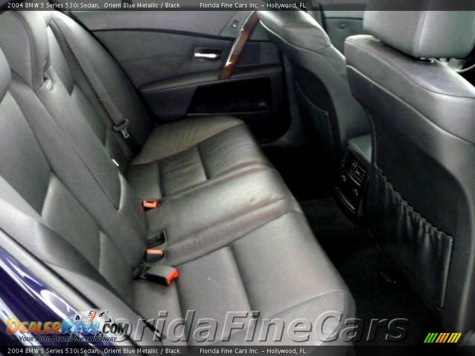 2004 BMW 5 Series 530i Sedan Orient Blue Metallic / Black Photo #14