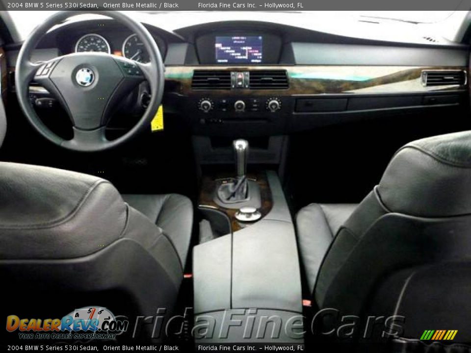 2004 BMW 5 Series 530i Sedan Orient Blue Metallic / Black Photo #15