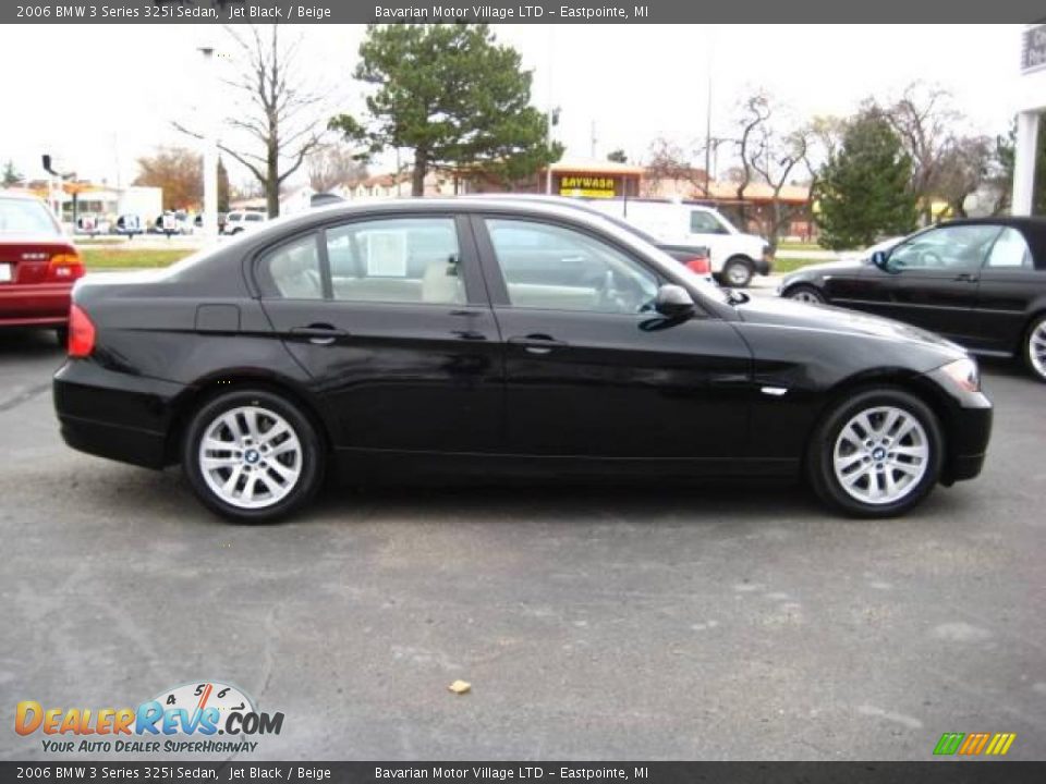 2006 BMW 3 Series 325i Sedan Jet Black / Beige Photo #6
