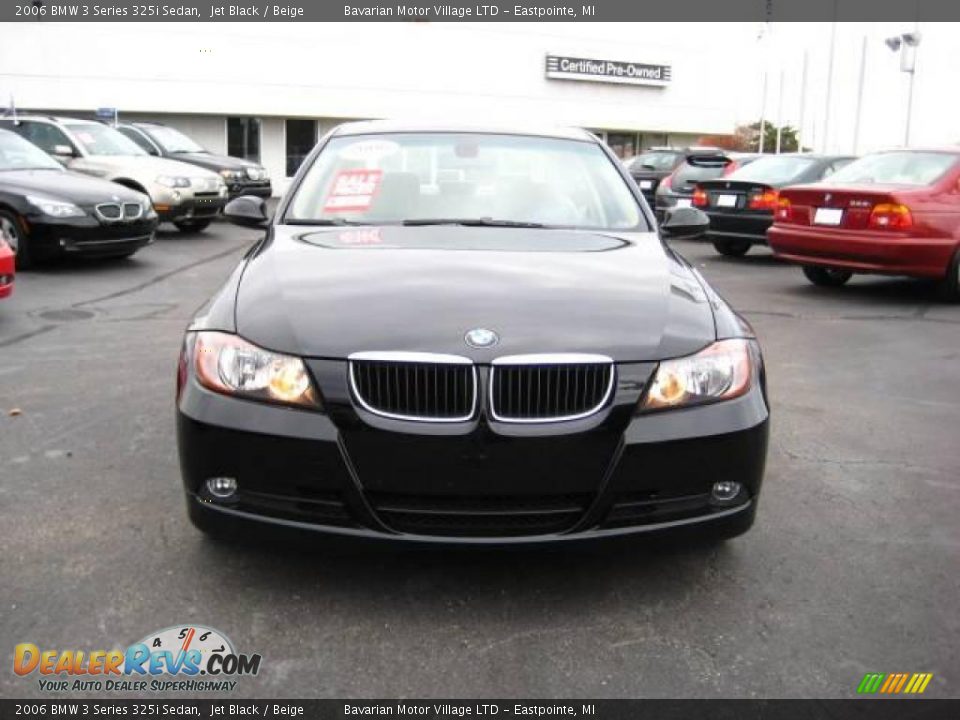 2006 BMW 3 Series 325i Sedan Jet Black / Beige Photo #8