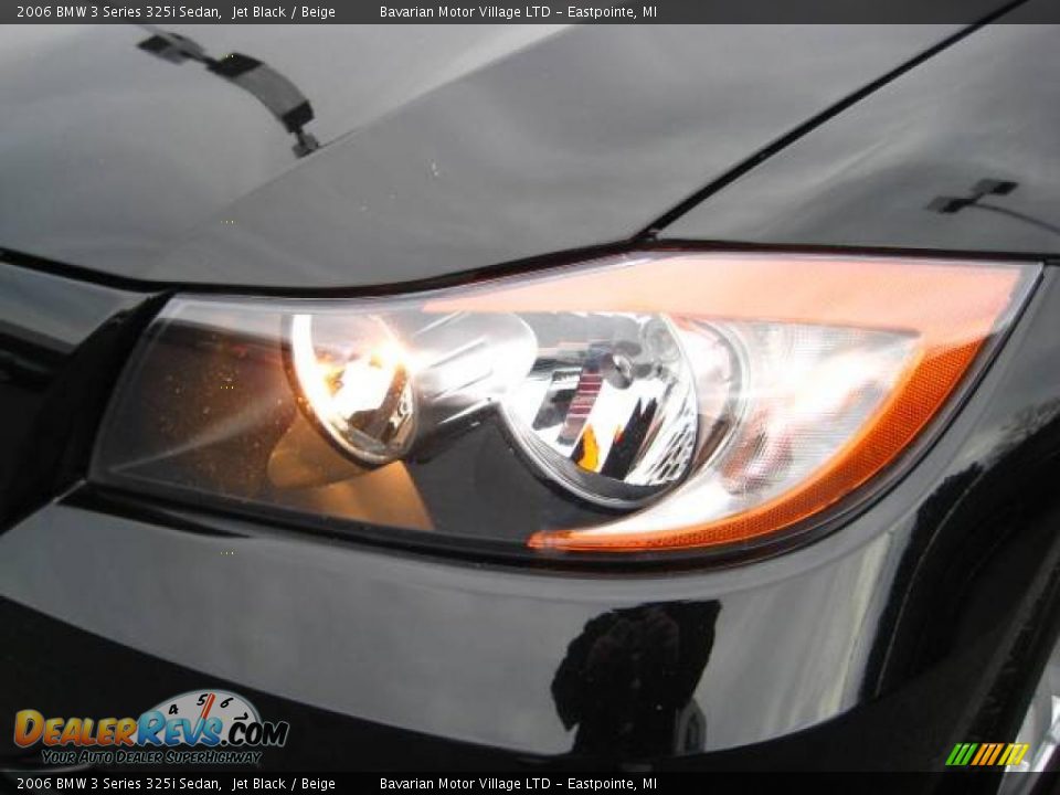 2006 BMW 3 Series 325i Sedan Jet Black / Beige Photo #9