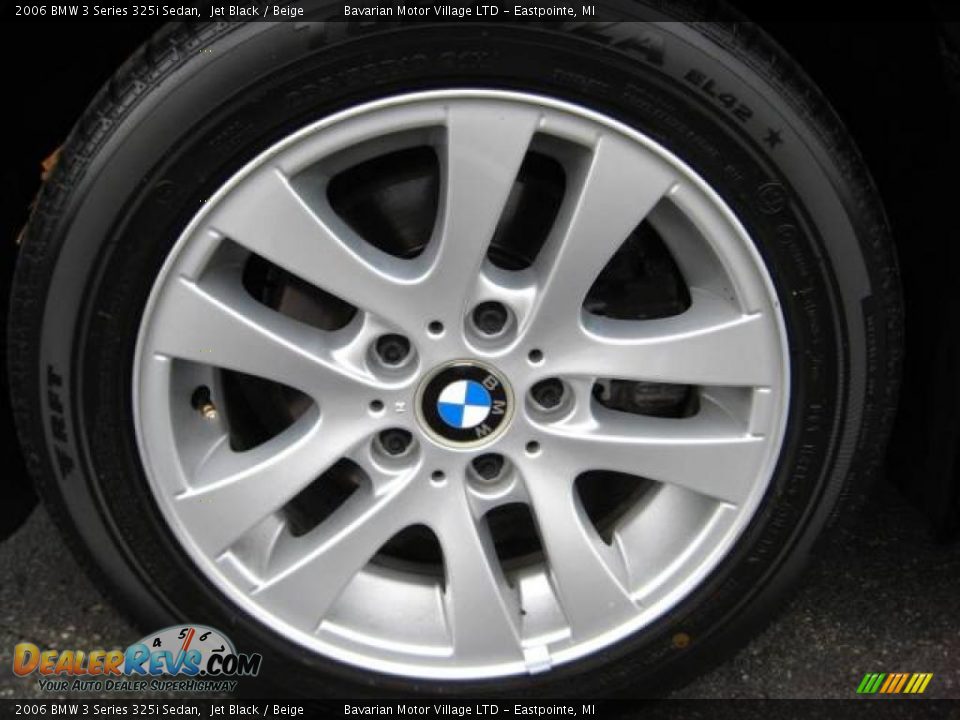 2006 BMW 3 Series 325i Sedan Jet Black / Beige Photo #10
