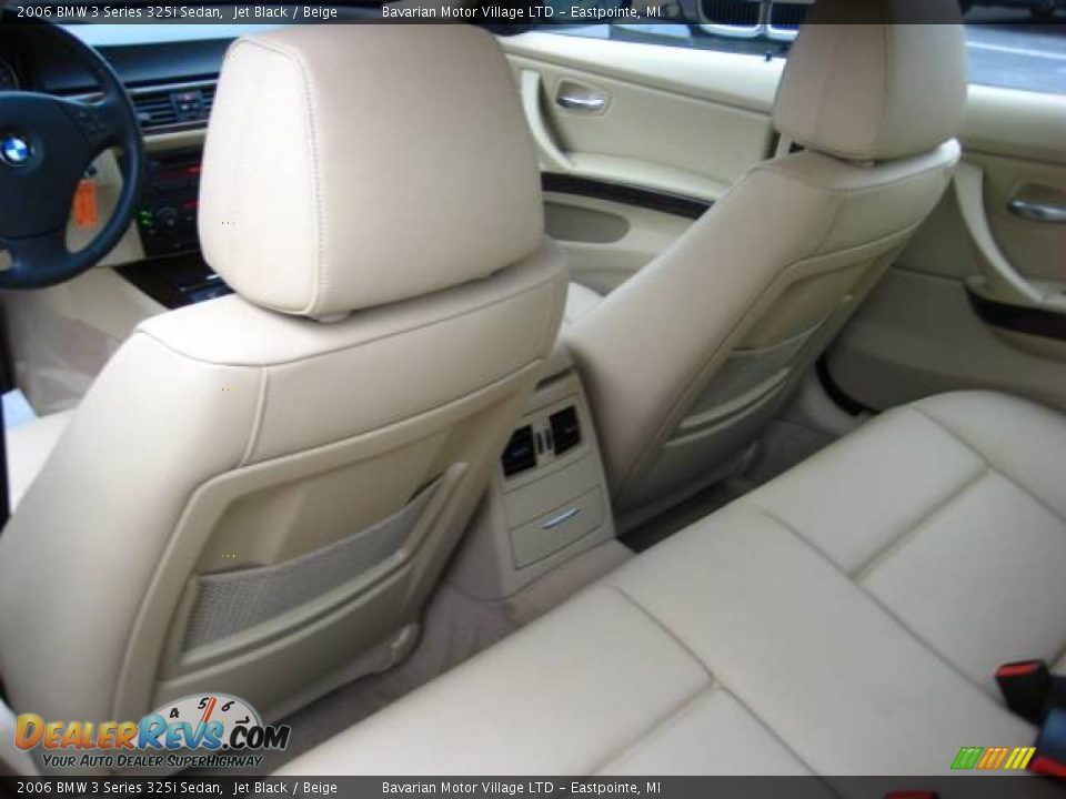 2006 BMW 3 Series 325i Sedan Jet Black / Beige Photo #14