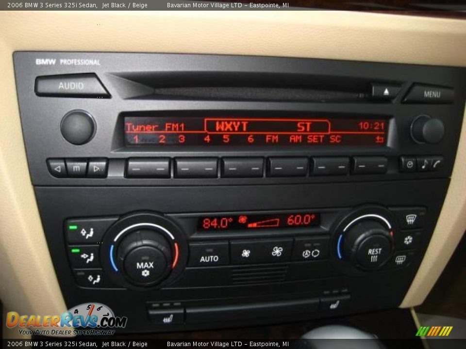 2006 BMW 3 Series 325i Sedan Jet Black / Beige Photo #18