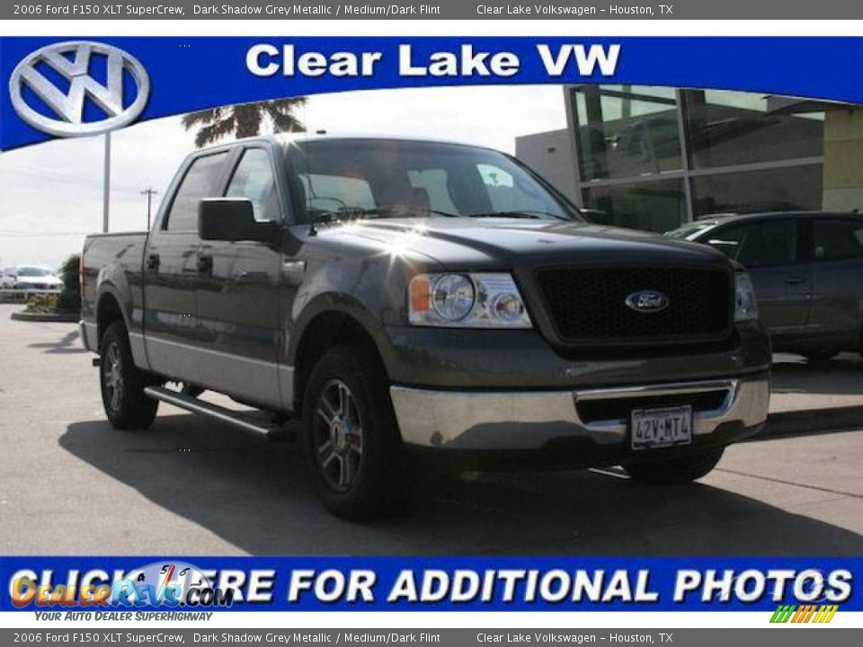 2006 Ford F150 XLT SuperCrew Dark Shadow Grey Metallic / Medium/Dark Flint Photo #1