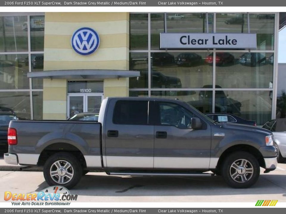 2006 Ford F150 XLT SuperCrew Dark Shadow Grey Metallic / Medium/Dark Flint Photo #4