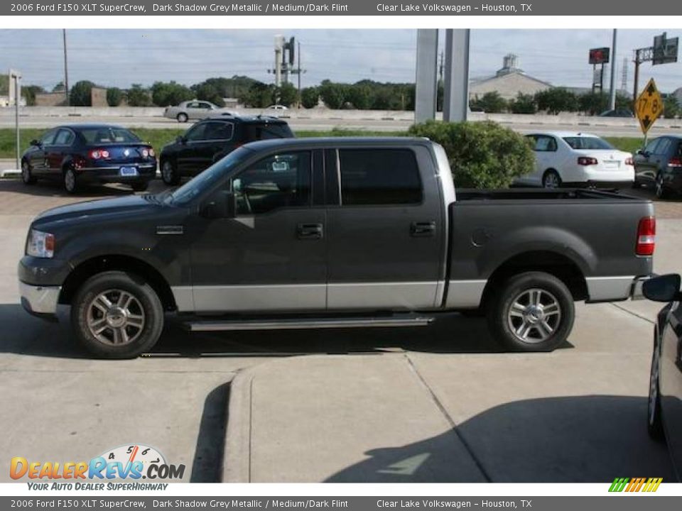 2006 Ford F150 XLT SuperCrew Dark Shadow Grey Metallic / Medium/Dark Flint Photo #12