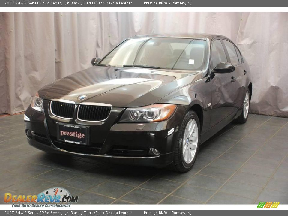2007 BMW 3 Series 328xi Sedan Jet Black / Terra/Black Dakota Leather Photo #1