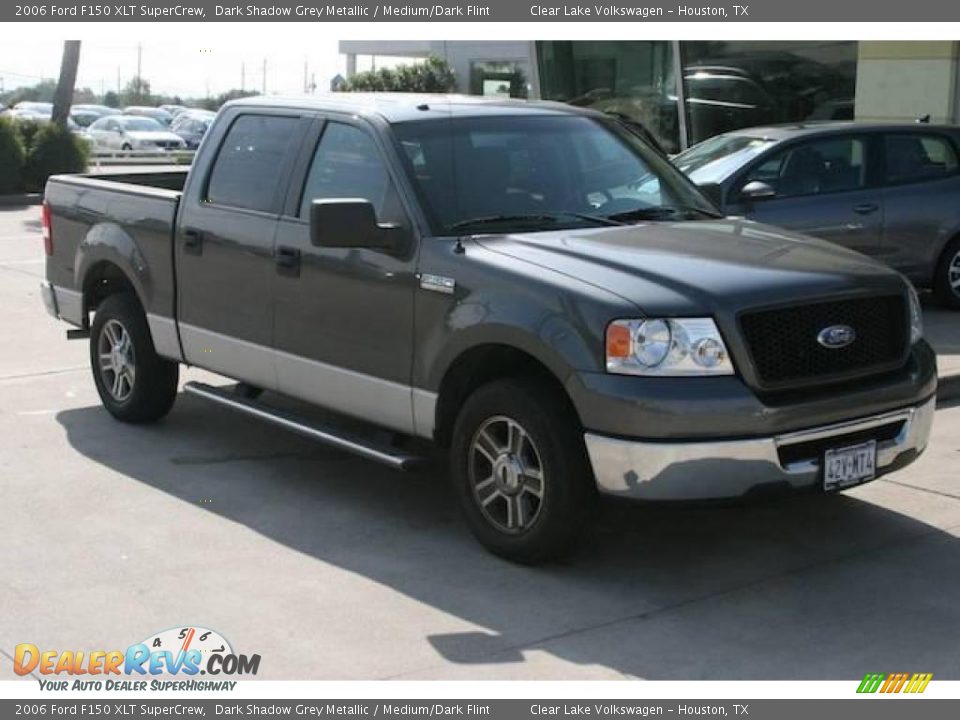 2006 Ford F150 XLT SuperCrew Dark Shadow Grey Metallic / Medium/Dark Flint Photo #17