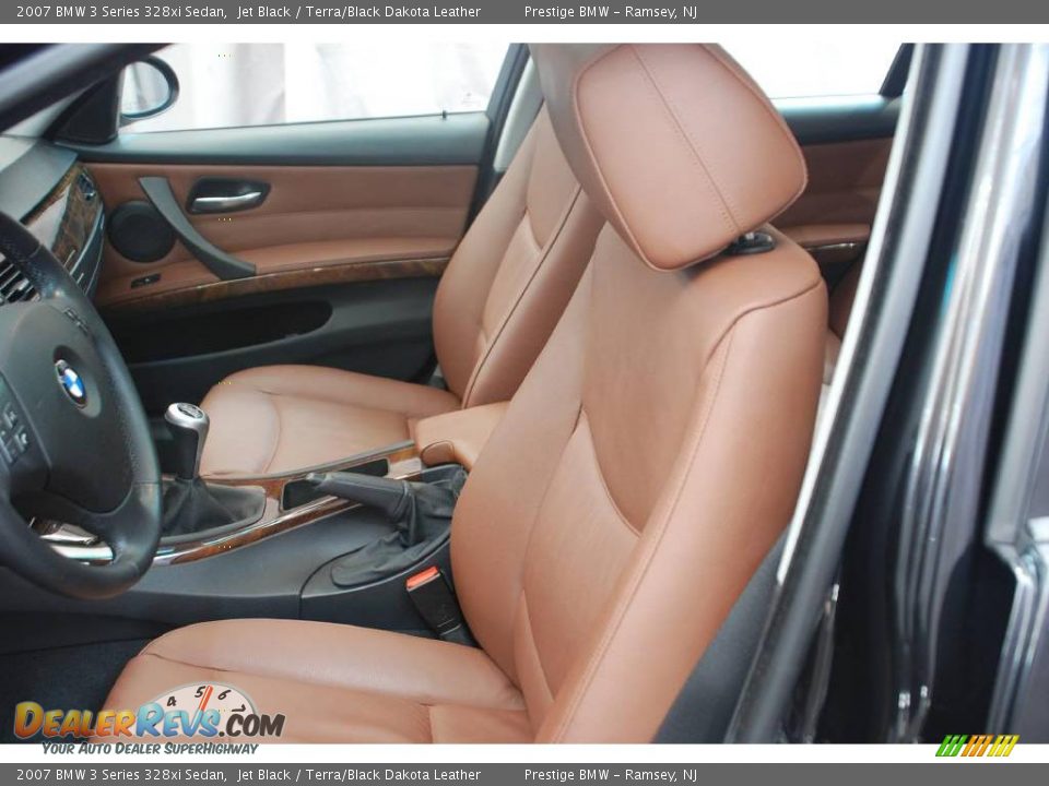 2007 BMW 3 Series 328xi Sedan Jet Black / Terra/Black Dakota Leather Photo #5