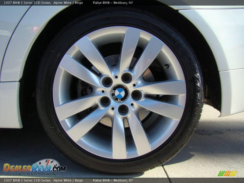 2007 BMW 3 Series 328i Sedan Alpine White / Beige Photo #6