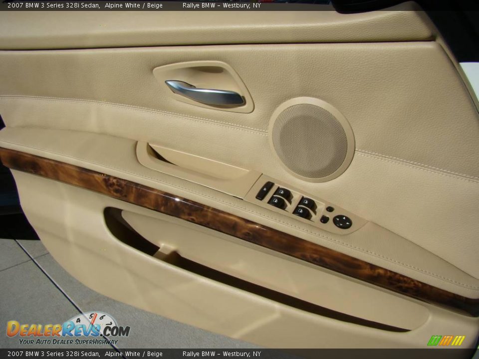 2007 BMW 3 Series 328i Sedan Alpine White / Beige Photo #7