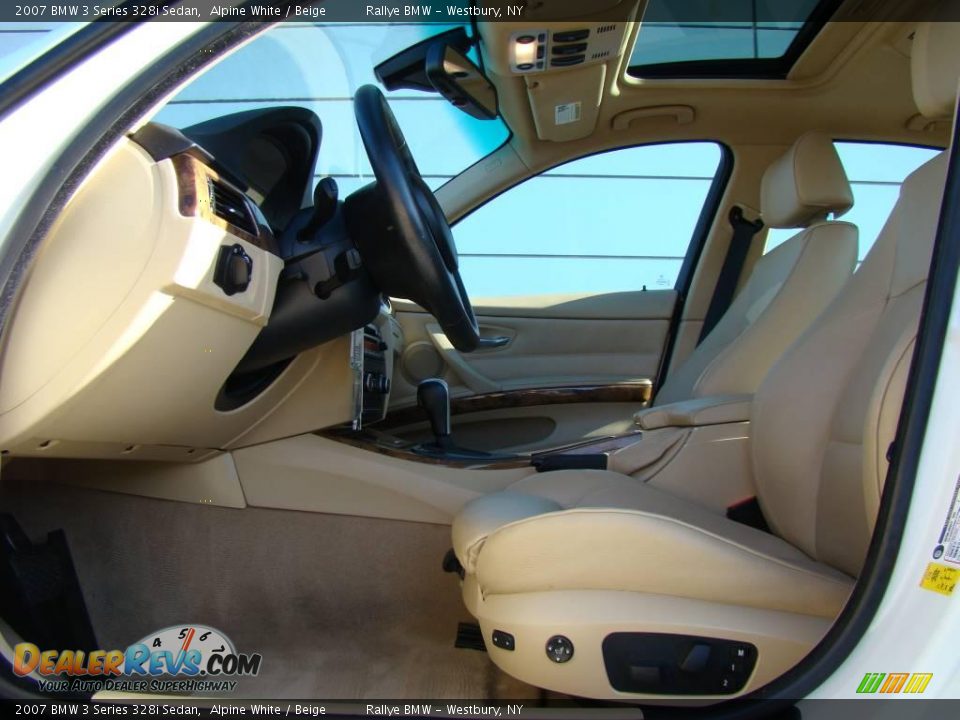 2007 BMW 3 Series 328i Sedan Alpine White / Beige Photo #9