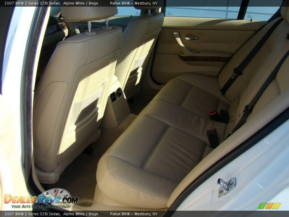 2007 BMW 3 Series 328i Sedan Alpine White / Beige Photo #12