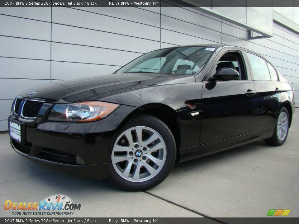 2007 BMW 3 Series 328xi Sedan Jet Black / Black Photo #1