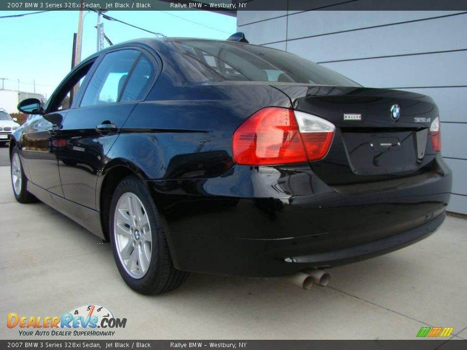 2007 BMW 3 Series 328xi Sedan Jet Black / Black Photo #4