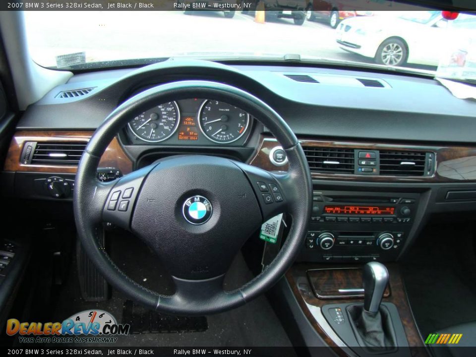 2007 BMW 3 Series 328xi Sedan Jet Black / Black Photo #10