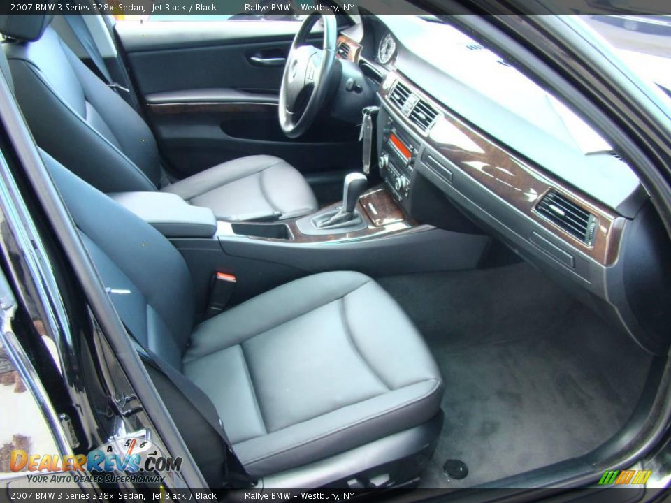 2007 BMW 3 Series 328xi Sedan Jet Black / Black Photo #12